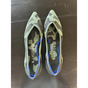 Rothy's Pointed Toe Camo Flats